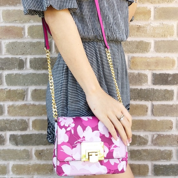 Michael Kors Small Crossbody Pink Floral - Picture 2 of 4